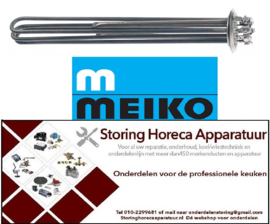 607417535- Verwarmingselement 4500W 230V VC 3 inbouw ø 47,5mm L 345mm B 33mm H 40mm thermostaathuls ø 8,5mm Meiko