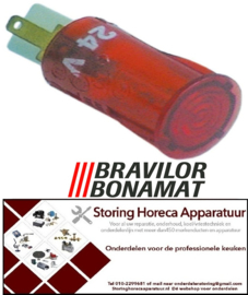 923359057 - Signaallamp ø 12mm 24V rood voor BRAVILOR-BONAMAT