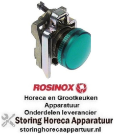 235347700 -Indicatielicht inbouwmaat ø22mm groen metaal ROSINOX