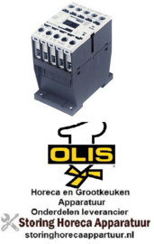 667380550 -Relais AC1 20A 230VAC (AC3/400V) 9A/4kW hoofdcontact 3NO hulpcontact 1NC OLIS