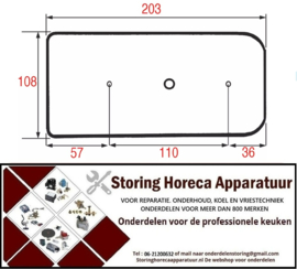 299694077 - Koelcelsluiting type 13CEC inbouwpositie extern deurdikte tot 180mm