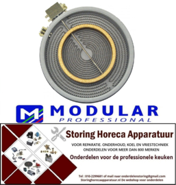 VE639490139 - Stralingselement ø 250mm 2500W 230V VC 2 energieregeling met temperatuurmelder Modular
