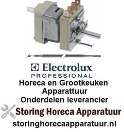 382375584 -Thermostaat t.max. 185°C instelbereik 91-185°C 1-polig 1NO 0,5A voeler ø 4mm voeler L 235mm ELECTROLUX