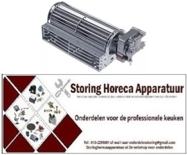156601847 - Dwarsstroomventilator 20W 230V motorpositie rechts rol ø 60mm wals L 180mm -10 tot +60°C