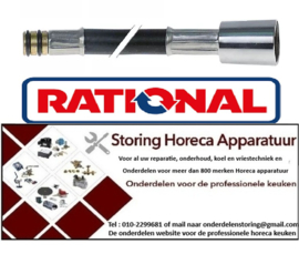 892520108 - Handdoucheslang aansluitingen ø12mm - 1/2" L 2080mm voor heteluchtoven RATIONAL