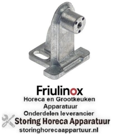 267996411 -Deurscharnier inbouwpositie boven koelkast L 45mm B 35mm bout 14,5mm bout ø 6mm FRIULINOX