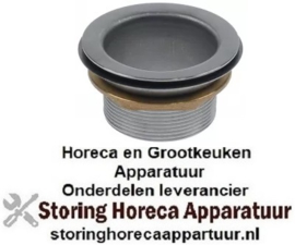 127515170 - Afvoerventiel grootte 2" totale hoogte 45mm BuD ø 80mm RVS BiD ø 58,4mm