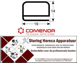 DEURRUBBER COMENDA VAATWASSER HORECA EN GROOTKEUKEN REPARATIE ONDERDELEN