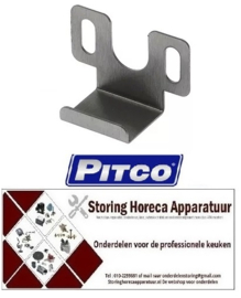 456692860 - Houder voor friteuse inbouwpositie voeler L 30mm B 45mm H 22mm RVS gat ø 14mm - PITCO
