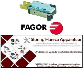 103 345216 -Microschakelaar bediend door rolhefboom 250V 16A 1CO aansluiting vlaksteker 6,3mm FAGOR