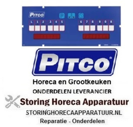 PRINTPLAAT PITCO HORECA EN GROOTKEUKEN FRITEUSE REPARATIE RESERVE ONDERDELEN