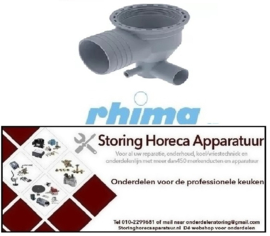 01650510019 - Aanzuig/afvoerdeel draad 2½" slang ø 57/28/10mm RHIMA DR59