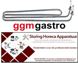 396416260 - Verwarmingselement 2500W 230V VC 1 L 357mm B 34mm H 39mm H1 4mm H2 35mm GGM GASTRO GS340P-EK