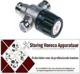 508540269 - Mengventiel voor warm en koud water draad 1/2" OD thermostatisch ingang 1/2" OD uitgang 1/2" Qmax. 11l/min