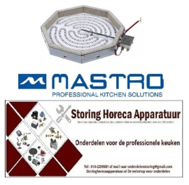 722490151 -Stralingselement 8-hoekig 2100W 230V L 230mm B 230mm VC 1 met verwarmingsspoel energieregeling Mastro