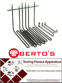 902418106 - Verwarmingselement 9000W 230/400V voor friteuse BERTOS
