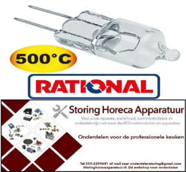 655359596 - Halogeenlamp 12V - 10W temp 500°C voor oven RATIONAL
