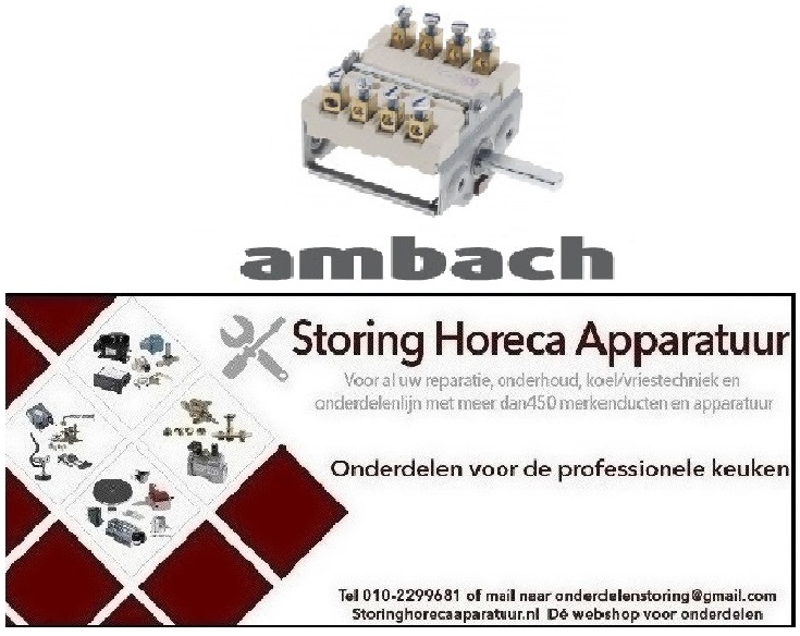 789300080 - Nokkenschakelaar AMBACH elektrische grillplaat 7EBP-40-L