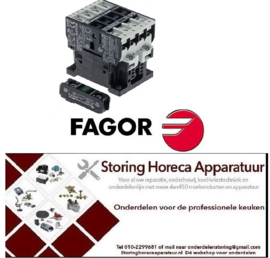 500382001 -Relais AC1 32A 230VAC (AC3/400V) 17A/7,5kW hoofdcontact 4NO aansluiting schroefaansluiting FAGOR