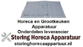 344533016 - Gordijn B 700mm H 410mm kunststof materiaaldikte 1,5mm voor vaatwasser