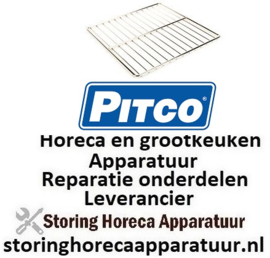 135PT00004539 - Draadrooster B 345mm D 345mm H 10mm RVS voor friteuse PITCO