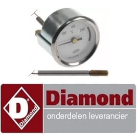 771161827 - Thermometer inbouw t.max. 250°C voor gas friteuse DIAMOND F15-15G/M