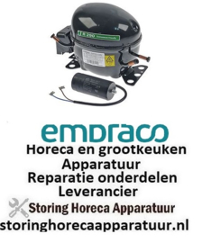 157605258 -Compressor koelmiddel R290 type EMTE2134U 220-240V 50Hz LBP 9kg 3/8HP cilinderinhoud 9,5cm³ CSIR EMBRACO
