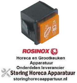 941345926 -Signaallampfitting inbouwmaat 28,5x28,5mm oranje aansluiting cyclus ROSINOX