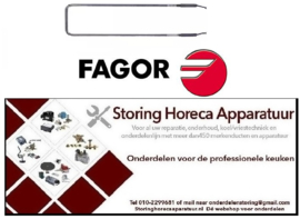 692417527 -Verwarmingselement 350W 230V L 380mm B 115mm H 12mm kabellengte 1000mm pijp ø 8,5mm ontdooiing FAGOR
