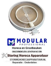 639490118 -Stralingselement ø 250mm 2500W VC 2 deelvermogen 1000W Modular