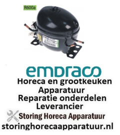 157605085 -  compressor koelmiddel R600a type EMT45CDP 220-240V 50Hz HBP volledig hermetisch 7,7kg 1/8HP EMBRASCO