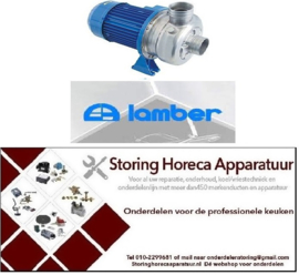 944500357 - Waspomp ingang ø 63mm uitgang ø 63mm type DWO150 230/400V 50Hz fasen 3 1,1kW 1,5PS  voor professionele vaatwasser LAMBER