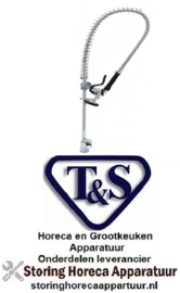 043594029 - T&S Voorspoeldouche met eenhendel eengatsmengkraan zonder zwenkkraan hendelgreep T&S