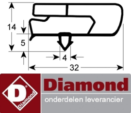 5066045010153 - Koeldeurrubber voor snel koeler DIAMOND GTP-3P