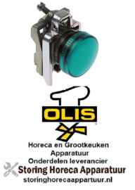 235347700 -Indicatielicht inbouwmaat ø22mm groen metaal OLIS