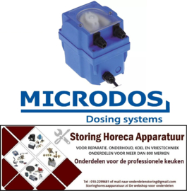 61240361780 - Vaatwasdoseerapparaat MICRODOS zonder sturing 1,5l/h 230 VAC wasmiddel slang ø 4x6mm slang Santoprene