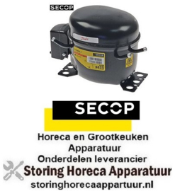 411605266 -Compressor koelmiddel R600a type 220-240V 50Hz LBP 7,6kg 1/8HP cilinderinhoud 7,76cm³ 80W 108W SECOP