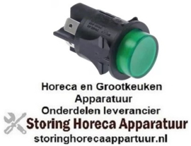 403345161 -Drukschakelaar inbouw ø 25mm groen 2NO 250V 16A verlicht aansluiting vlaksteker 6,3mm