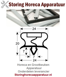 5239195 - Deurrubber Profiel 9195 550mm x 660mm