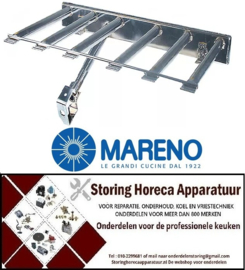 231105519 - Staafbrander 6-rijen L 350mm B 618mm H 60mm kantel braadpan MARENO