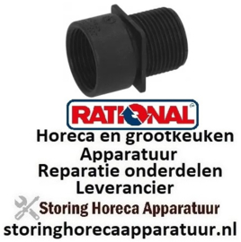 675520964 - Adapter voor terugslagventiel combi-steamer draad 3/4" OD - 3/4" ID L 41,5mm RATIONAL