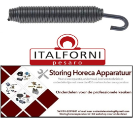 117504856 - Trekveer ø 14,5mm totale lengte 153mm draad ø 2mm draad M6 draad L 52mm  ITALFORNI