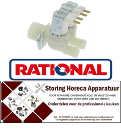 268370022 - Magneetventiel dubbel recht 230VAC ingang 3/4" uitgang 14mm DN10 TP RATIONAL
