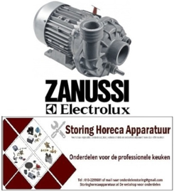 319500115 - Vaatwaspomp ingang ø 70mm uitgang ø 60mm type 22542561 230/400V 50Hz fasen 3 1,5kW 2PS L 325mm Electrolux, Zanussi Professional