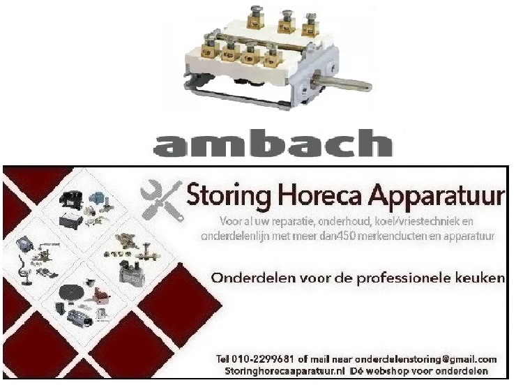 478300023 - Nokkenschakelaar 4 schakelstanden 1NO/2CO AMBACH