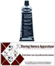 778890234 - Hoge temperaturen silicone COLLEX BLACK SILICONE -40 tot +250°C zwart tube 75ml
