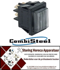 7533319154 - Wipschakelaar zwart I-O inbouw 30x22 mm voor COMBISTEEL 7950.0110
