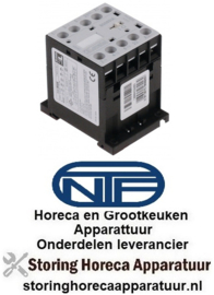 336380964 -Relais AC1 20A 230VAC (AC3/400V) 9A/4kW hoofdcontact 4NO aansluiting schroefaansluiting TNF