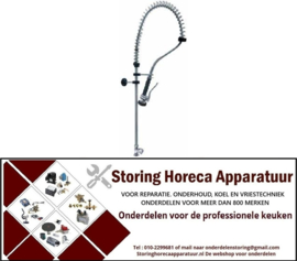 434548816 - Voorspoeldouche met standventiel keramisch bovendeel 1/2" 180° met zwenkventiel