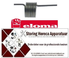 116692848 - Veer 15mm L 44/11mm aanslag links voor deurgreep combi-steamer veerdikte 1,6mm ELOMA